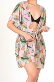 Pareo Plaj Elbisesi Kimono Std Ananas Somon - 1