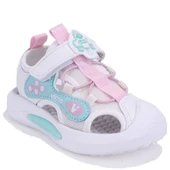 Vicco 332P25Y221 Rocket Beyaz Ortopedik Günlük Işıklı Kız Çocuk Spor Sandalet thumbnail 1