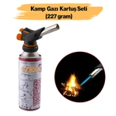 Çakmaklı Pürmüz Yedek Kartuşu Kamp Gazı 227 Gram Piknik Kamp Mangal Mutfak Ateş Tutuşturucu Set thumbnail 5