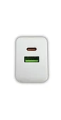 Swiss Power 3A PD/QC Hızlı Şarj Başlık Çift Giriş SWS-C1 - Beyaz thumbnail 2