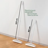 Porsima 3109 Teleskopik Uzun Saplı Yedek Başlıklı Tüy Alma Rulosu Tüy Toz alıcı Rulo 60 Yaprak thumbnail 2