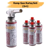 Çakmaklı Pürmüz Yedek Kartuşu Kamp Gazı 227 Gram Piknik Kamp Mangal Mutfak Ateş Tutuşturucu 5'li Set - 1