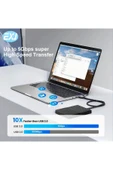 MFS  240W Type-C'den C'ye Hızlı Şarj Kablosu - Akıllı Dijital Ekran, Dayanıklı Çinko Naylon Örgülü - 7