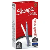 Sharpie Gel Fashion Jel Kalem Mavi- Beyaz Karışık Kutu (12 li) - 1