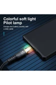 MFS  LED Aydınlatmalı USB Type C Kablosu Hızlı Şarj ve Veri Kablosu 2 M - 2