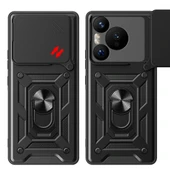 Huawei Pura 70 5G Kılıf Magnetik Standlı Kamera Korumalı Zore Sürgülü Vega Kapak - 10
