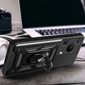 Huawei Pura 70 Ultra Kılıf Magnetik Standlı Kamera Korumalı Zore Sürgülü Vega Kapak - 6