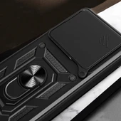 Huawei Pura 70 5G Kılıf Magnetik Standlı Kamera Korumalı Zore Sürgülü Vega Kapak - 7