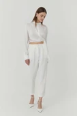 Quzu Kemer Detaylı Kadın Pantolon thumbnail 2