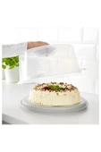 Krıspıg Kek Fanusu, Şeffaf 36 cm Kek Pasta Taşıyıcı thumbnail 3