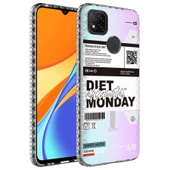 Xiaomi Redmi 9C Kılıf Airbag Kenarlı Renkli Desenli Silikon Zore Elegans Kapak - 1