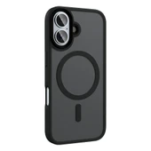 Apple iPhone 16 Plus Kılıf Mat Arka Yüzey Wireless Şarj Özellikli Zore Flet M-safe Kapak - 6