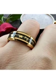 Vipfoni 88 mm Kalp Atışı EKG Aşk Paslanmaz Çelik Unisex Yüzük - 3