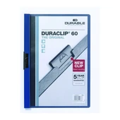 Durable Sıkıştırmalı Dosya DuraClip Ortadan Klipsli 60 Syf A4 Lacivert 2209 - 1