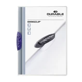 Durable Sıkıştırmalı Dosya SwingClip Ortadan Klipsli 30 Syf A4 Lacivert 2260 - 2