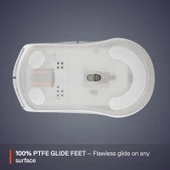 SteelSeries Rival 3 Wireless Gen 2 Gaming Mouse - 2.4GHz ve Bluetooth Bağlantı - Beyaz thumbnail 6