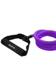 Delta 120 cm Tutacaklı Tam Sert 9*13 mm Pilates Direnç Lastiği-MOR - 1