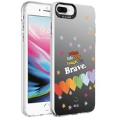 Apple iPhone 7 Plus Kılıf Desenli Zore Silver Sert Kapak - 1