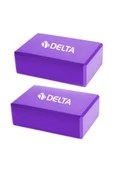 Delta Çiftli Yoga Blok - 2 Adet Yoga Block - Eva Yoga Bloğu Seti - 1