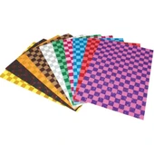Lino Eva Kare Desenli 20x30 2 MM 10 Renk Simli (1 Paket 10 Adet) - 1