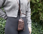 Riviera Deri Askılı Gözlük Kılıfı Kahverengi - 2