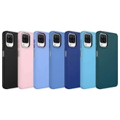 Galaxy M12 Kılıf Metal Çerçeve ve Buton Tasarımlı Silikon Zore Luna Kapak - 2