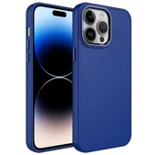 Apple iPhone 14 Pro Max Kılıf Metal Çerçeve ve Buton Tasarımlı Silikon Zore Luna Kapak thumbnail 1