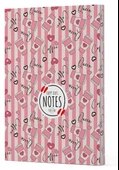 Kahve 8 - Yan Boyamalı Çizgili Defter - 1