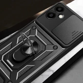 Galaxy A06 Kılıf Magnetik Standlı Kamera Korumalı Zore Sürgülü Vega Kapak - 8