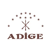 Adige Çerkez Bayrağı Sticker 17x17 Cm Kahverengi - 1