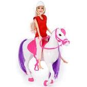 Nessiworld Jasmine Atlı Bebek Beyaz-Pembe - 3