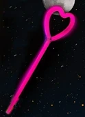 Nessiworld Karanlıkta Yanan Glow Stick Partisi Kalp Şekilli Asa Sopa 6 Renk 6 Adet - 4