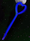 Nessiworld Karanlıkta Yanan Glow Stick Partisi Kalp Şekilli Asa Sopa 6 Renk 6 Adet - 3