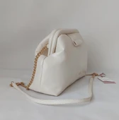 252AA105 Model Sarach Marka Bej Renk Zincir Kulp Omuz Çantası - 2