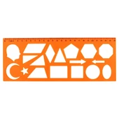 Hatas Geometrik Şekiller Şablonu 25 cm 02285 thumbnail 1