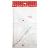 Hatas Teknik Okul Öğrenci Gönye Seti 32cm/60-45 - 1