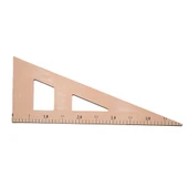 Taba Plastik Büyük Gönye Riga Cetvel - 1