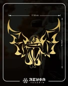 Melek Araba Sticker 17x17 Cm Gold thumbnail 2