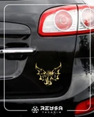 Melek Araba Sticker 17x17 Cm Gold thumbnail 3