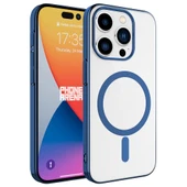 Apple iPhone 15 Pro Kılıf Zore Wireless Şarj Özellikli Pixel M-safe Kapak - 1