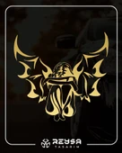 Melek Araba Sticker 17x17 Cm Gold thumbnail 1