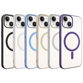 Apple iPhone 15 Kılıf Zore Wireless Şarj Özellikli Pixel M-safe Kapak thumbnail 2