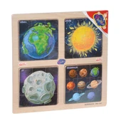 ONY-343/344/345/346 Ahşap Eğitici 4'lü Puzzle -Onyıl - 2
