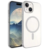 Apple iPhone 15 Plus Kılıf Zore Wireless Şarj Özellikli Pixel M-safe Kapak - 1