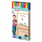 2195 AYAKLI ÇİFT TARAFLI MANYETİK AHŞAP YAZI TAHTASI - 1