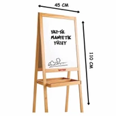 2195 AYAKLI ÇİFT TARAFLI MANYETİK AHŞAP YAZI TAHTASI - 4