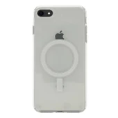 Apple iPhone 8 Kılıf M-safe Şarj Özellikli Şeffaf Sert PC Zore Embos Kapak thumbnail 2