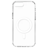Apple iPhone 8 Plus Kılıf M-safe Şarj Özellikli Şeffaf Sert PC Zore Embos Kapak - 1
