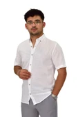 Erkek Pamuklu Yazlık Kısa Kol Gömlek 9664 BGL-ST04595 thumbnail 7