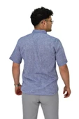 Erkek Pamuklu Yazlık Kısa Kol Gömlek 9664 BGL-ST04595 thumbnail 12
